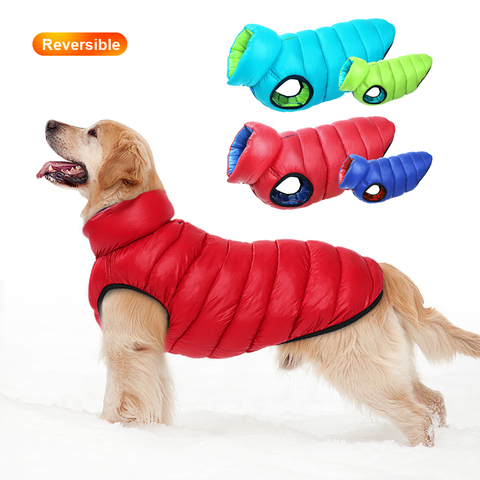 Large Dog Clothes Winter Warm Dog Coat Jacket Pet Clothing Waterproof Coats Pets Jacket Outfit For Medium Large Dogs Labrador ► Photo 1/6