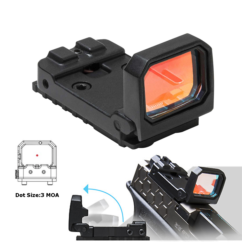 3 MOA   Red Dot Sight Scope 1X Holographic Reflex Flip Up Scope fit 20mm