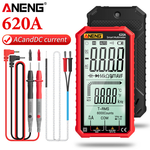 ANENG 620A Digital Smart Multimeter Transistor Testers 6000 Counts True RMS Auto Electrical Capacitance Meter Temp Resistance ► Photo 1/1