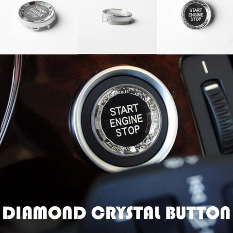 Diamond Crystal Car ENGINE START STOP Switch Button Replace Cover For BMW 3 5 Series E90 E91 E60 X1 E84 X3 E83 X5 E70 X6 E71 E72 ► Photo 1/6