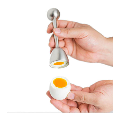 Metal Egg Scissors Egg Topper Cutter Shell Opener Stainless Steel Boiled Raw Egg Open Creative Kitchen Tools Set ► Photo 1/6