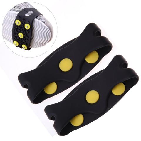 1 pair 5-Stud Snow Ice claw Climbing Anti Slip Spikes Grips Crampon Cleats Shoes Cover for women men Boots Cover 8 ► Photo 1/6