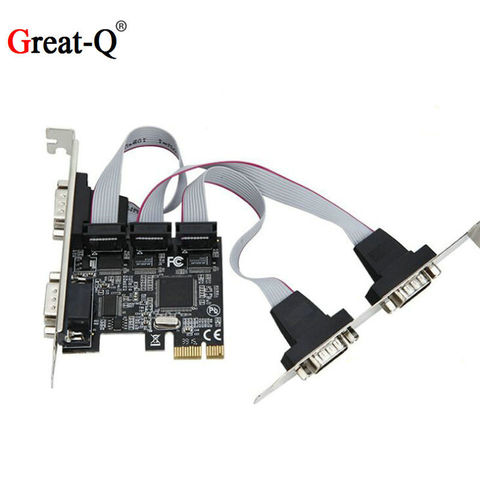 Price History Review On Great Q High Quality Moschip Pci Express 4 Ports Serial Pci E 1x Card Multi Rs232 Db9 Com Port To Pcie I O Riser Card Aliexpress Seller Hongyaoquan