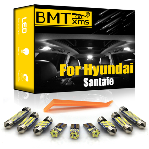 BMTxms Canbus For Hyundai Santafe Santa Fe SM CM DM ix45 2001-2022 Vehicle LED Interior Light kit License Plate Lamp Bulbs ► Photo 1/6