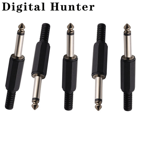 5Pcs Audio Jack Plug Headphone Male Female Connector 6.35mm Stereo Mono Headset Cable Connection Termina ► Photo 1/6