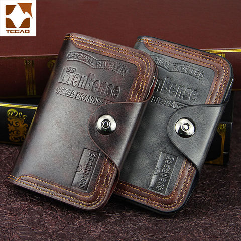 men's wallet magnetic snap clutch bag male wallet leather genuine Compartment portfel carteira purse men famous brand luxu 2022 ► Photo 1/6