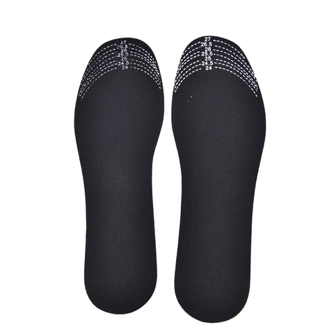 1 Pair Black Adjustable Scalable Insoles Cushion Foot Inserts Shoe Pads Insoles Man Bamboo Charcoal Deodorant ► Photo 1/6