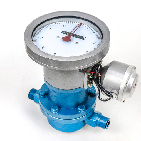 Stainless Steel Digital Liquid Water Flow Sensor Oval Gear Flowmeter Fluidmeter Flow Meter ► Photo 1/6