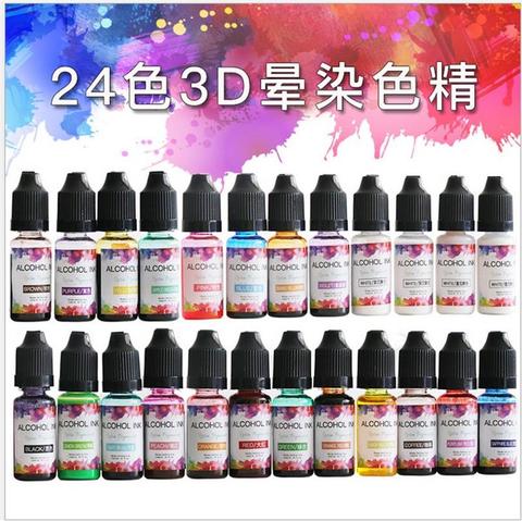 10ml Art Ink Alcohol Resin Pigment Kit Liquid Colorant Dye Ink Diffusion For DIY UV Epoxy Resin Jewelry Making ► Photo 1/6