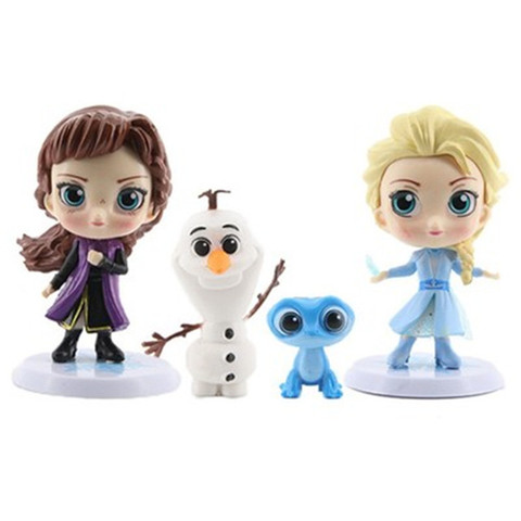 4Pcs/set Frozen2 Snow Queen Elsa Anna PVC Action Figures Olaf Kristoff Sven Anime Dolls Figurines Kids Toys For Children Gifts ► Photo 1/5