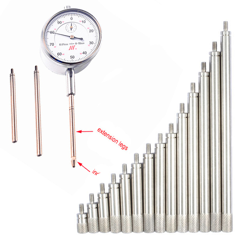 Stainless Steels Extension Legs Indicator Extension Stem Rods Dial Indicators Probe Connecting Rod HSS M2.5*10mm-100 ► Photo 1/6