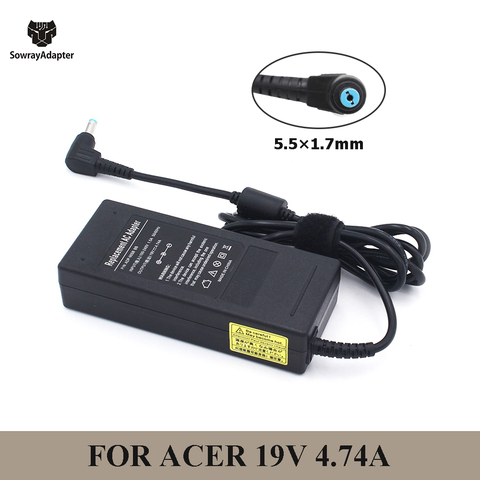 19V 4.74A 90W 5.5x1.7mm Laptop AC Adapter Charger for ACER ASPIRE 5750G 5755G 7110 9300 notebook power supply ► Photo 1/6