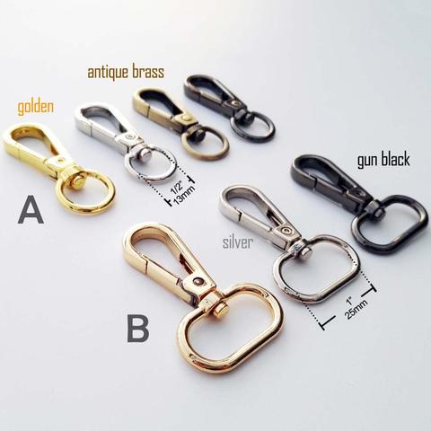 Swivel Lobster Leather Bag Handbag Purse Shoulder Strap Belt Clasp Clip Trigger Buckle Keychain Key Ring Dog Chain Collar Snap ► Photo 1/6
