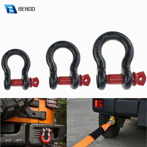 BENOO D Ring Shackle 2-Ton 3.25-Ton 4.75-Ton Tow Hook Universally Fit for Off-Road Jeep Truck Vehicle Recovery Best Offroad Tool ► Photo 1/6