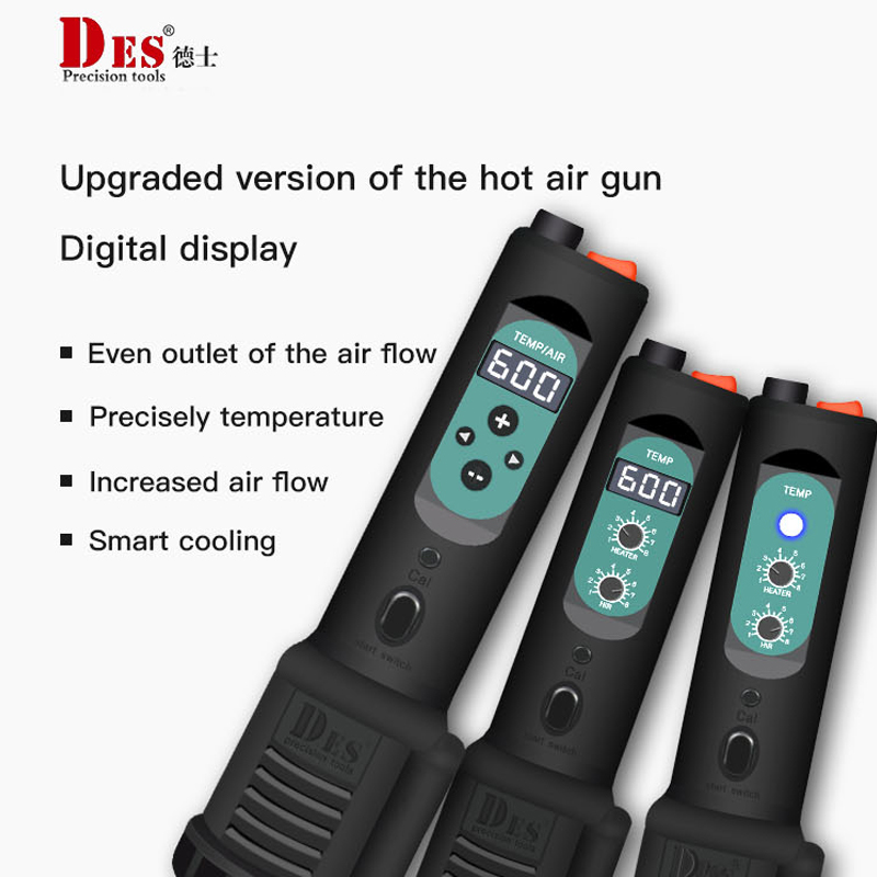 DES 560B 560C Heat Gun Digital Display Hot Air Blower Desoldering Station 