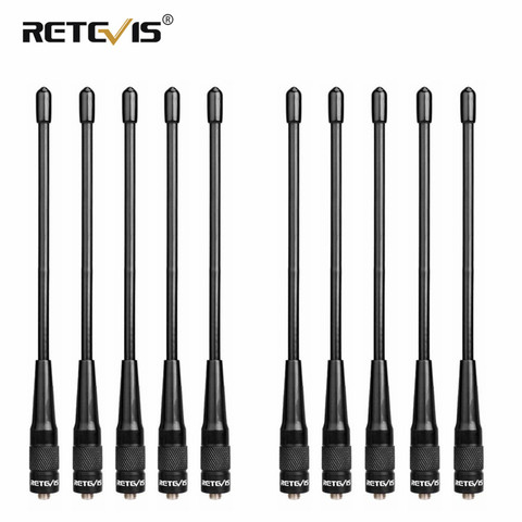 10pcs  VHF UHF Retevis RHD-701 Dual Band Antenna SMA-F Female For Baofeng UV-5R Bf-888S For Kenwood For Retevis RT5R H777 RT5 ► Photo 1/6