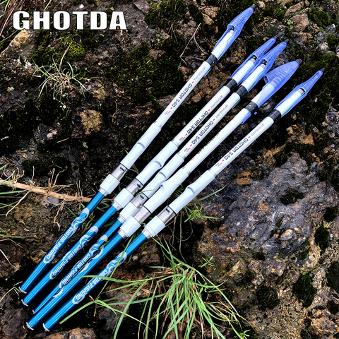 GHOTDA Telescopic Fishing Rod HIGH CARBON Trout Travel Ultra Light Spinning float fishing Rod 2.7/3.6/4.5/5.4/6.3M ► Photo 1/6