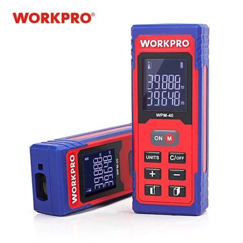 WORKPRO 20m 40m Laser Distance Meter Laser Rangefinder Digital  laser range finder tape distance measurer ► Photo 1/5