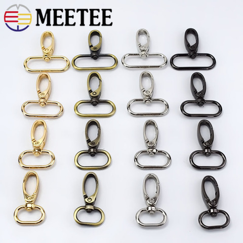 4/10pcs Meetee 20/26/32/38mm Metal Bags Strap Buckles Lobster Clasp Collar Carabiner Snap Hook DIY KeyChain Bag Part Accessories ► Photo 1/6