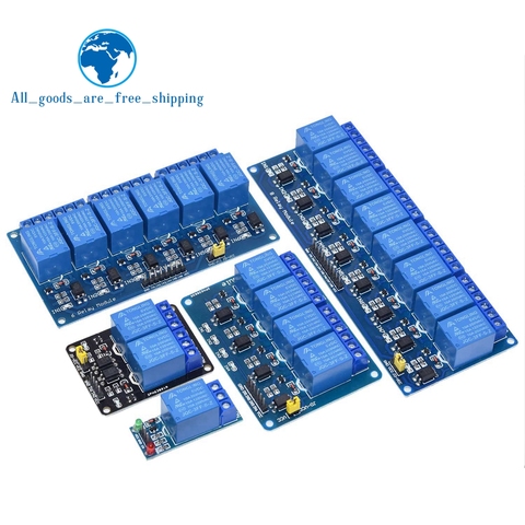 TZT 5v 12v 1 2 4 6 8 channel relay module with optocoupler Relay Output 1 2 4 6 8 way relay module for arduino In stock ► Photo 1/6