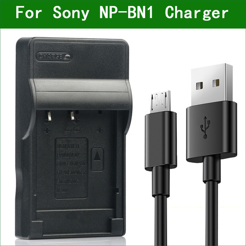 Lanfulang NP-BN1 NP BN1 NPBN1 BC-CSN USB Battery Charger for Sony DSC TX5 TX55 TX66 TX7 TX9 W310 W320 W330 W350 W360 W380 W390 ► Photo 1/6