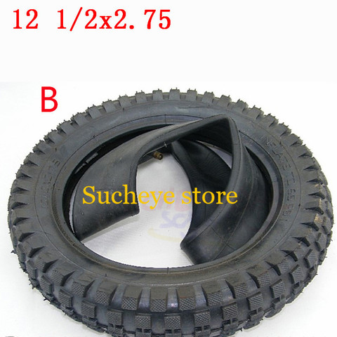 Hot Sale Good Quality 12 1/2 X 2.75 Inner Tube Outer Tyre for MX350 MX400 Scooter 12 inch 49cc Motorcycle Mini Dirt Bike Tire ► Photo 1/6