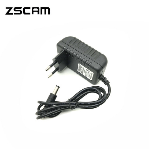 ZSCAM AC 100-240V Converter Adapter 12V1A Power Adapter Supply AC/DC Adapter DC 12V 1A Charger Power Supply EU/US Power Plug ► Photo 1/5