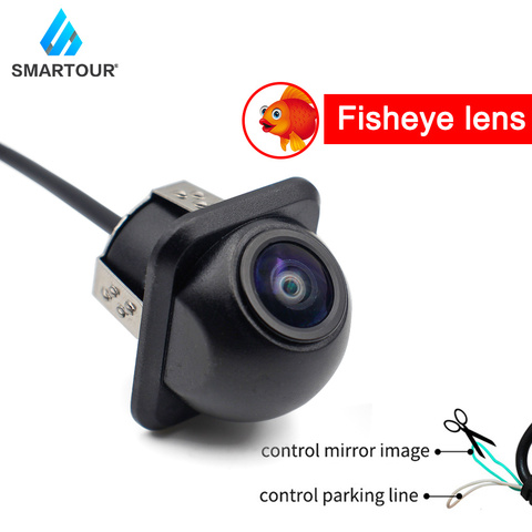 Smartour Car 180 degree wide angle reversing camera fisheye starlight night vision rear view backup camera ► Photo 1/6