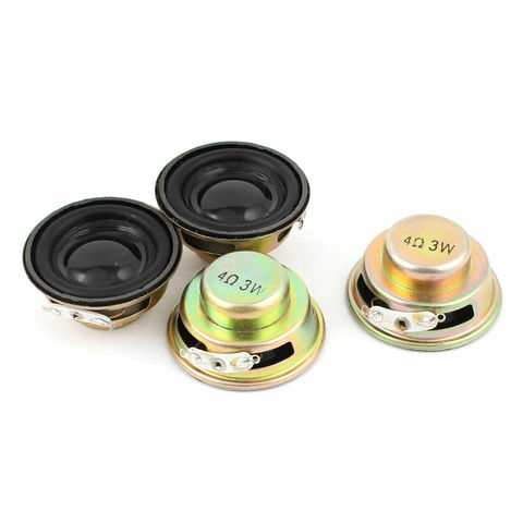 10pcs/lot 3W 4R Speaker Mini Speakers Amplifier Rubber Gasket Loudspeaker Trumpet 3 Watt 4 ohms Speaker Horn Diameter 40MM ► Photo 1/1