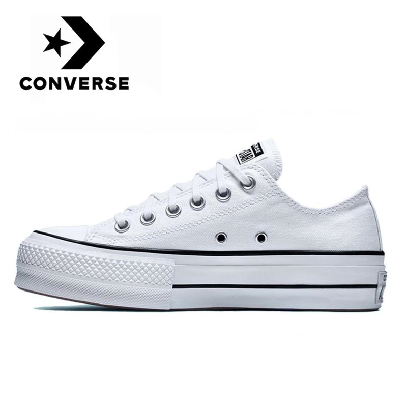 Original Converse Chuck Taylor All Star Platform Low Top men and women unisex Skateboarding sneakers white classic canvas Shoes - Price & Review | AliExpress Seller | Alitools.io