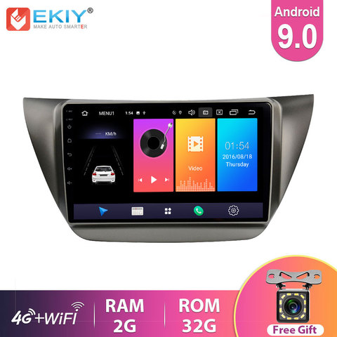 EKIY 9'' IPS Android 9.0 Car Radio Multimedia Auto For MITSUBISHI LANCER IX 2006-2010 GPS Navigation Stereo Audio Video Player ► Photo 1/6