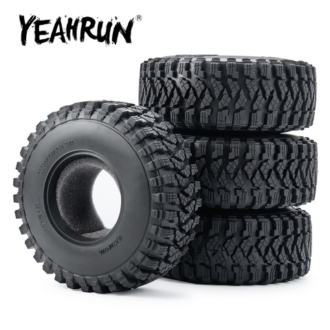 RC Car Upgrade Part Rubber 2.2 inch Beadlock Wheel Tires for Axial Wraith 90018 RR10 1/10 RC Crawler Car ► Photo 1/6