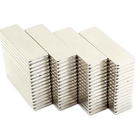 10/100/500 magnetic strip magnet 20x6x2 mm NdFeB magnet 20mm neodymium magnet 20mmx6mmx2mm Rectangular magnet Magnetic standard ► Photo 1/6