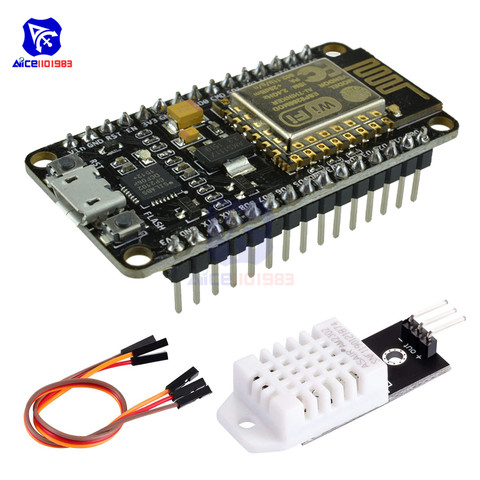 diymore ESP8266 NodeMCU CP2102 ESP-12E Internet WiFi Development Board DHT22 AM2302 Digital Temperature Humidity Sensor Module ► Photo 1/6