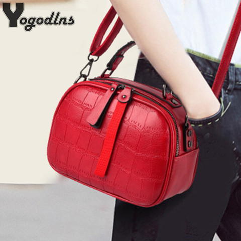 Mini PU Leather Crossbody Bags For Women 2022 Hair ball Shoulder Messenger Bag Ladies Small Rivet Handbags Travel Hand Bag ► Photo 1/6