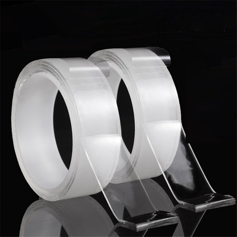 3cm*1m/3cm*3m Waterproof Adhesive Tape Multi-function Washable Double-Sided Nano Gel Tape For Home Wedding Car Decoration Tape ► Photo 1/6