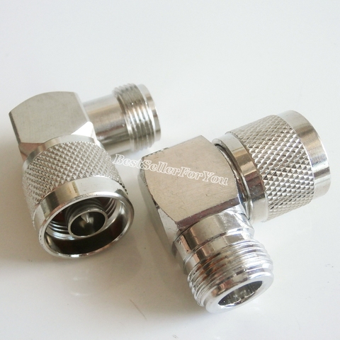 1Pcs N Type Male Plug To N Female Jack Right Angle 90 Degree RA RF Coaxial Connector Adapter ► Photo 1/6