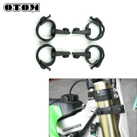 OTOM 4pcs Motorcycle Headlight Straps Headlight Fairing Rubber Straps Dirt Bike Headlamp Fix Brackets Straps For KTM XCW EXCF ► Photo 1/6