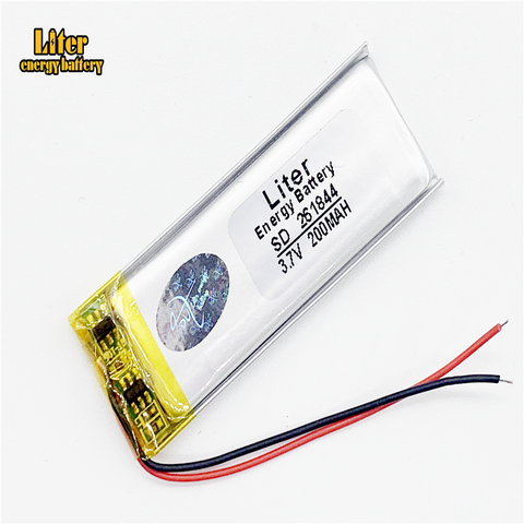 3.7V lithium polymer battery 261844 200MAH MP3 MP4 MP5 Bluetooth DIY gift / toy stylus ► Photo 1/4