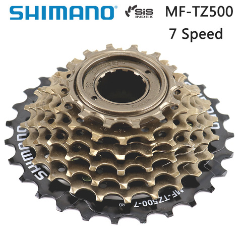 Shimano MF-TZ500 7 Speed Bicycle Cassette Freewheel 14-28T 14-34T Sprocket 7s Steel for MTB Road Folding Bike accessories ► Photo 1/3