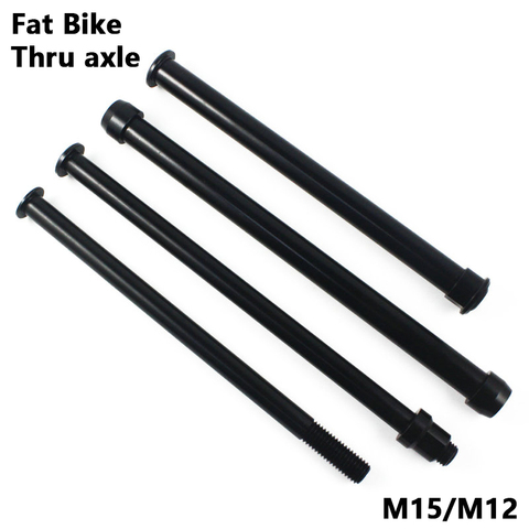 Bicycle Thru Axle Fatbike Axle Skewers Bike Hubs Tube Shaft Quick Release Front Rear Axle M12 M15 P1.5 P1.75 Bike Accessories ► Photo 1/6