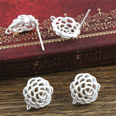 4pcs ( 2pair) 12x11mm Matte Silver Plated Ear Hooks Earring Wires for Handmade Women Fashion Jewelry Earrings (L2-17) ► Photo 1/1