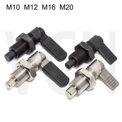 Good quanlity VCN226 Lever type Indexing plungers, Spring screw with pin, 180° position type. Lock pin Fine thread M10M12M16M20 ► Photo 1/6