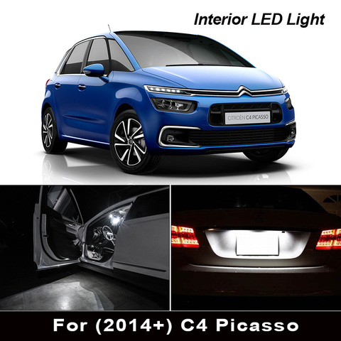 Perfect Canbus LED Bulb Interior Dome Map Light Kit For Citroen Accessories For C4 Picasso For C4 Grand Picasso (2007+) ► Photo 1/6