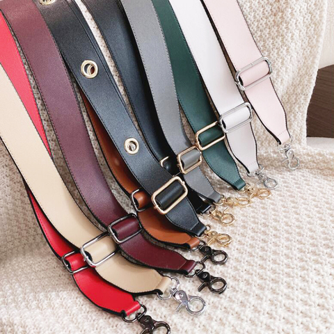 Leather Bag Strap Women Shoulder Crossbody Bag Belt Adjustable Wide Strap Bag Part Accessories Female Messenger Bag Strap ► Photo 1/6