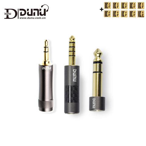 Original Dunu Audio Converter Adapters 3.5mm / 4.4mm Balanced  Male to 2.5mm/2.5mm TRRS Female (6.35-3.5) Dunu Earphone Plugs ► Photo 1/6