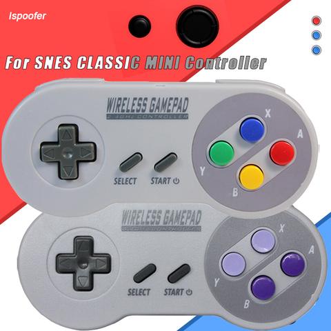 2022 New 2.4GHz Wireless Gamepad Controller for Super Nintendo NES & SNES classic mini Wireless Console controller joystick game ► Photo 1/6