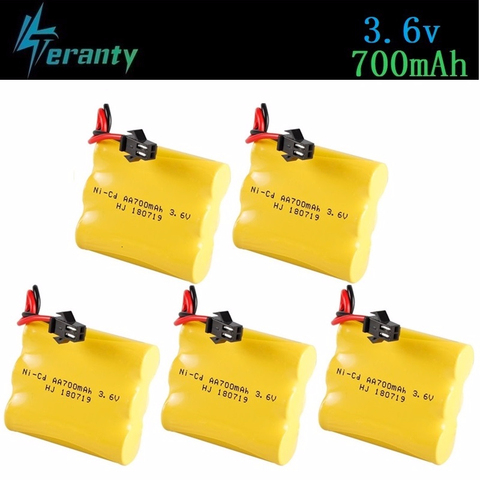 3.6V 700mah 1400mah 2800mah NiCD Battery AA 3.6V Battery Pack For RC Toy Car GUN TANK Trucks Trains Boats RC Toys Model Battery ► Photo 1/5