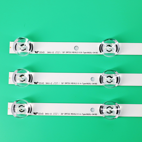New 3 PCS*6LED 590mm LED backlight strip bar compatible for LG 32LB561V UOT A B 32 INCH DRT 3.0 32 A B 6916l-2223A 6916l-2224A ► Photo 1/6