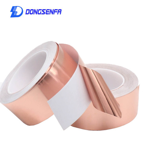 20Meters Single Sided Foil Tape Conductive Copper Foil Tape High Temperature Heat Insulation Width 15mm 20mm 25mm 30mm 40mm 50mm ► Photo 1/6